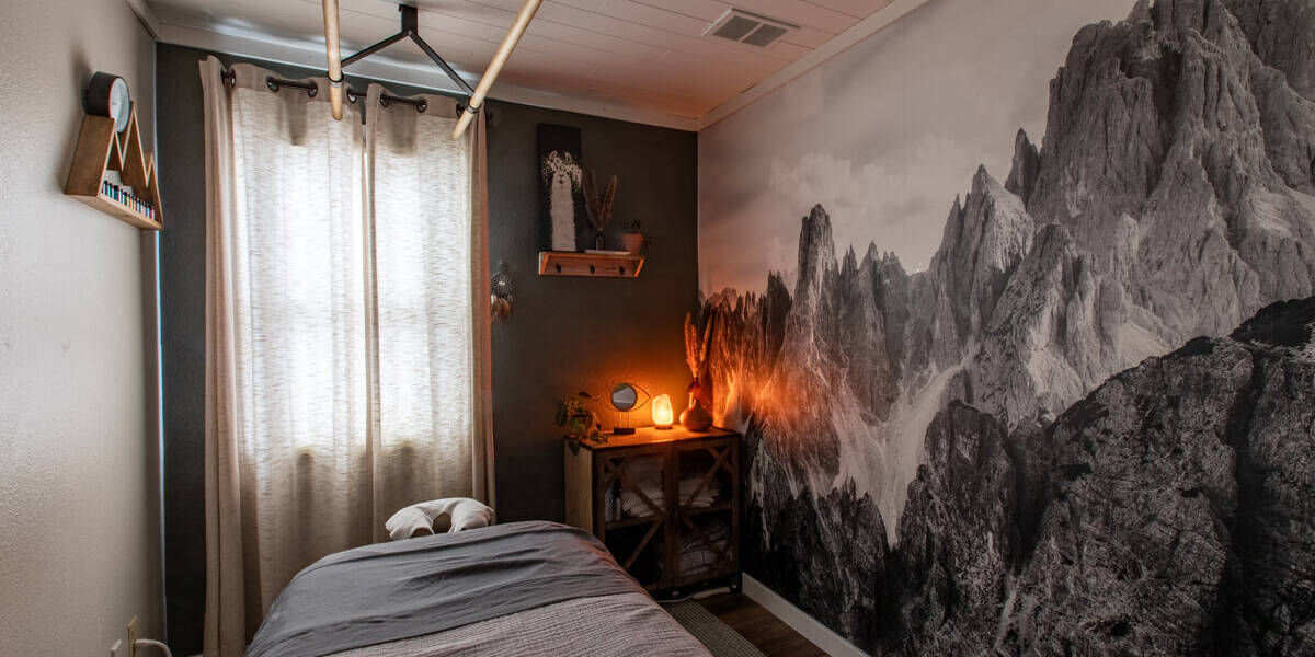 a massage room at Breckenridge Mountain Massage